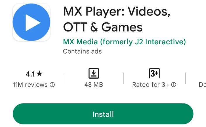 mx player video app