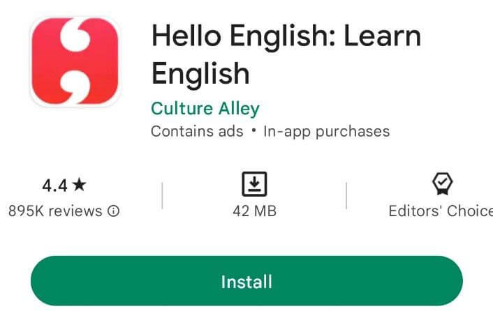hello english app
